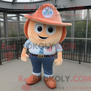 Mascot character of a Peach...