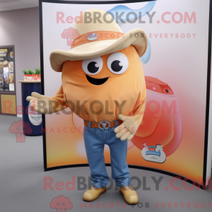 Mascot character of a Peach...