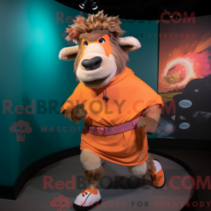 Mascot character of a Peach...