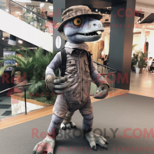 Mascot character of a Gray...