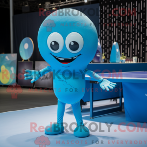 Mascot character of a Cyan...