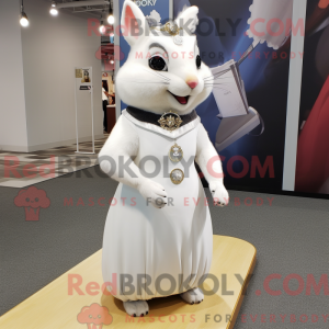 Mascot character of a White...