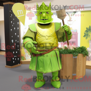Mascot character of a Lime...