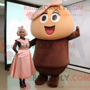 Mascot character of a Peach...