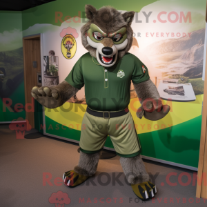 Mascot character of a Olive...
