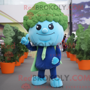 Mascot character of a Blue...