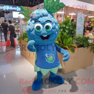 Mascot character of a Blue...