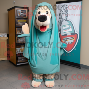 Postava maskota Teal Hot...