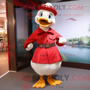 Mascot character of a Red...