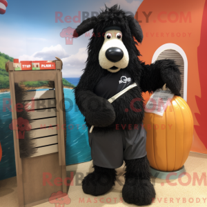 Mascot character of a Black...