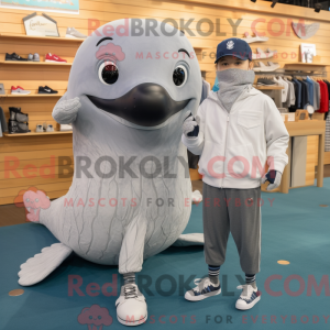 Mascot character of a Gray...