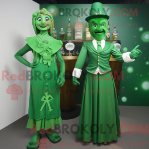 Mascot character of a Green...