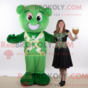 Mascot character of a Green...