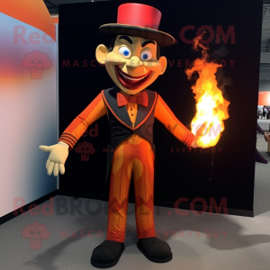 Orange Fire Eater mascotte...