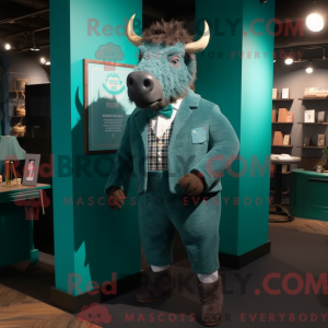 Postava maskota Teal Woolly...