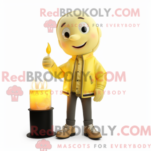 Mascottefiguur van een...