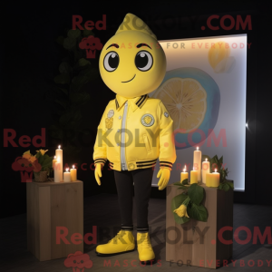 Mascot character of a Lemon...