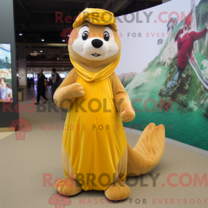 Mascottefiguur van een...