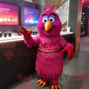 Postava maskota purpurového...