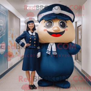 Mascot character of a Navy...