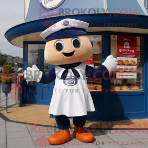 Maskot karakter af en Navy...