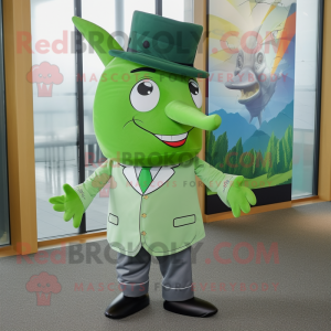 Green Swordfish mascotte...