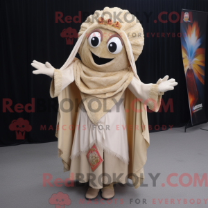 Mascot character of a Tan...