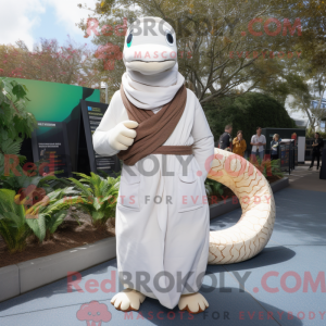Mascot character of a White...