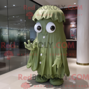 Mascot character of a Olive...