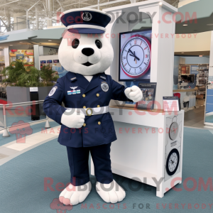 Mascot character of a Navy...