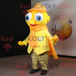 Personaje mascota de un pez...
