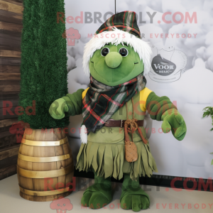 Mascot character of a Olive...