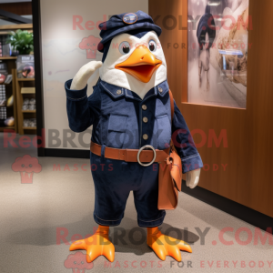 Maskotfigur af en Navy...