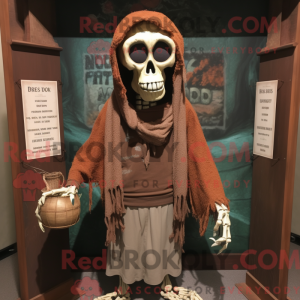 Mascot character of a Brown...
