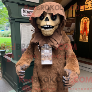 Maskottchen eines braunen...