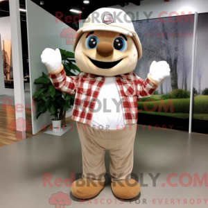 Mascottefiguur van een...