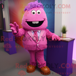 Postava maskota Purple Pink...