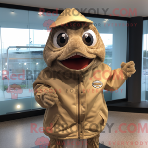 Mascot karakter van een Tan...