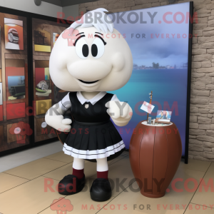 Mascot character of a White...