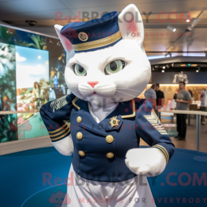 Mascot character of a Navy...