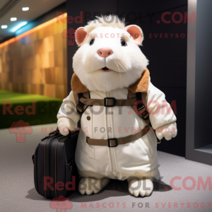 Mascot character of a White...