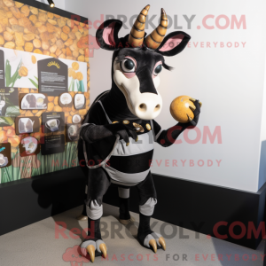Mascot character of a Black...