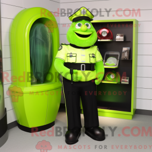 Mascot character of a Lime...