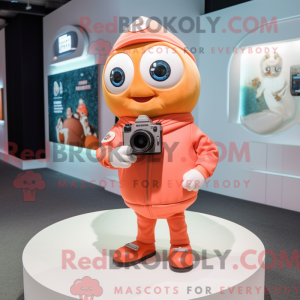 Mascot character of a Peach...