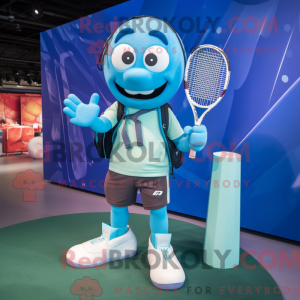 Mascot character of a Cyan...