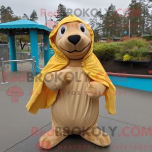 Maskottchen eines goldenen...