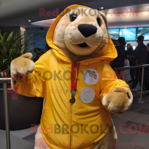 Maskottchen eines goldenen...
