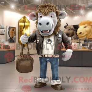 Mascot character of a Gray...
