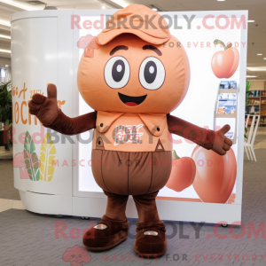 Mascot character of a Peach...