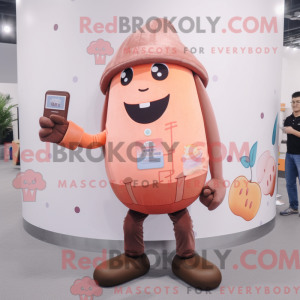 Mascot character of a Peach...